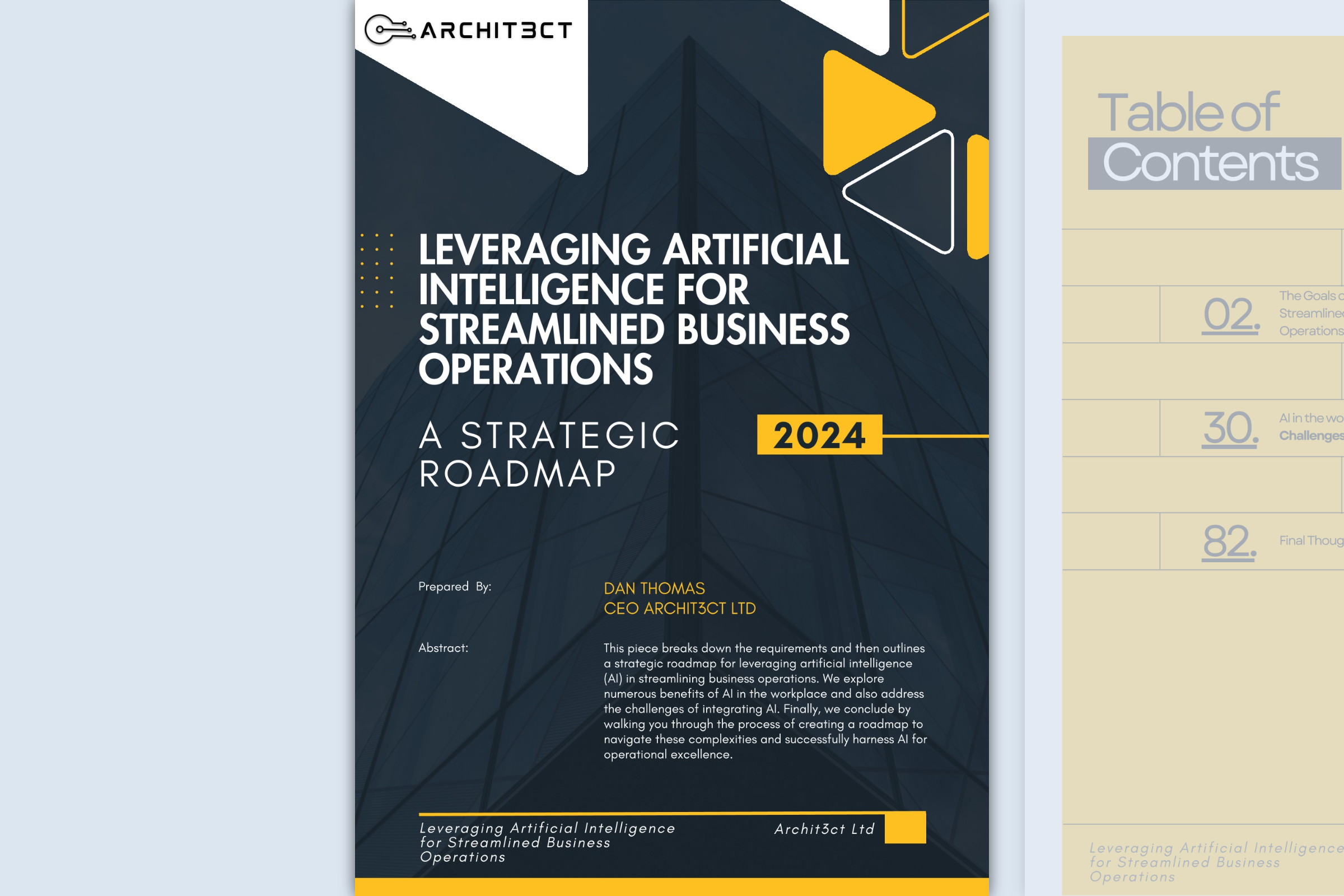 Leveraging Artificial Intelligence for Streamlined Business Operations: A Strategic Roadmap